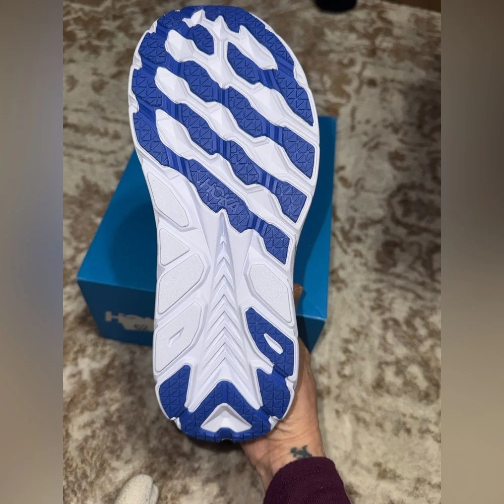Hoka Blue and Yellow Athletic Shoes - Picture 4 of 10